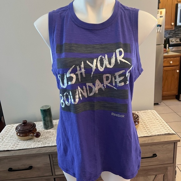 Reebok push your boundaries blue tank - Picture 1 of 3